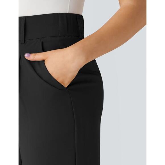 Halara High Waisted Side Pocket Solid Work Tapered Pants - Picture 4 of 12